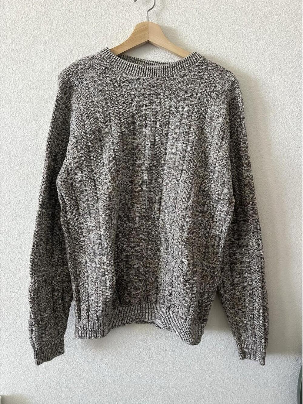 Vintage Bill Blass Cable Knit Sweater Size M Fisherman